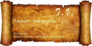 Tasner Veronika névjegykártya